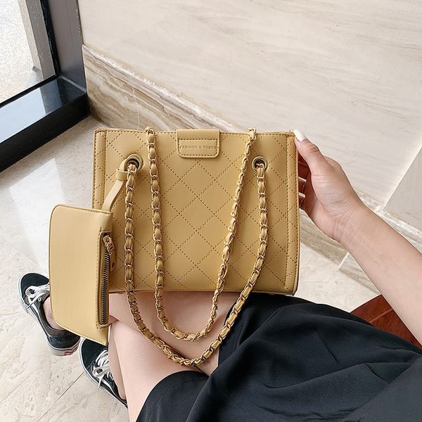 

enlio senior sense small hand satchel satchel ck female 2020 korean style all-match internet red chain shoulder messenger bag large capacity, White