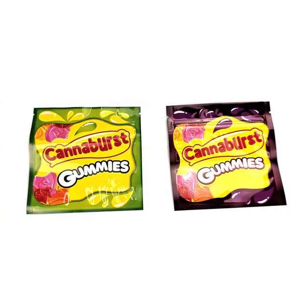 

Cannaburst Mylar Bag Childproof Edibles Empty Zipper Pouch Vape Retail Storage Packaging for Dry Herb Tobacco Flower Package