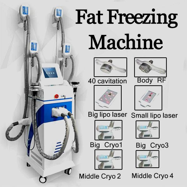 

cryolipolysis fat ing machine slimming 40khz cavitation rf skin tightening lipo laser two ing handle can work at the same time