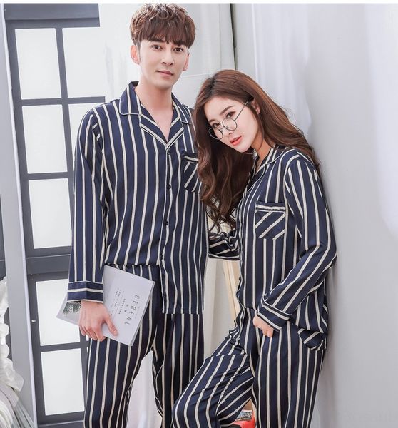 

зима новая пара пижамы с длинными рукавами - pajama широкий ноги брюки широкую ногу pantspants тонкая имитация шелкового home костюм, Blue;red