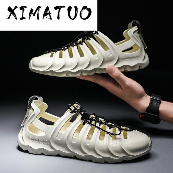 

sandals summer men water beach slippers jelly men's lightweight garden shoes zapatos hombre, Black