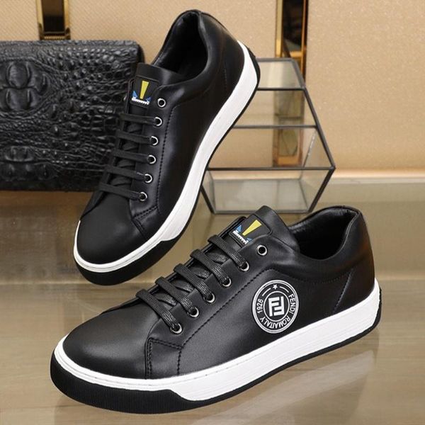 

new arrival mens shoes lightweight outdoor walking footwears casual lace -up plus size low men shoes chunky sneakers zapatos de hombre, Black