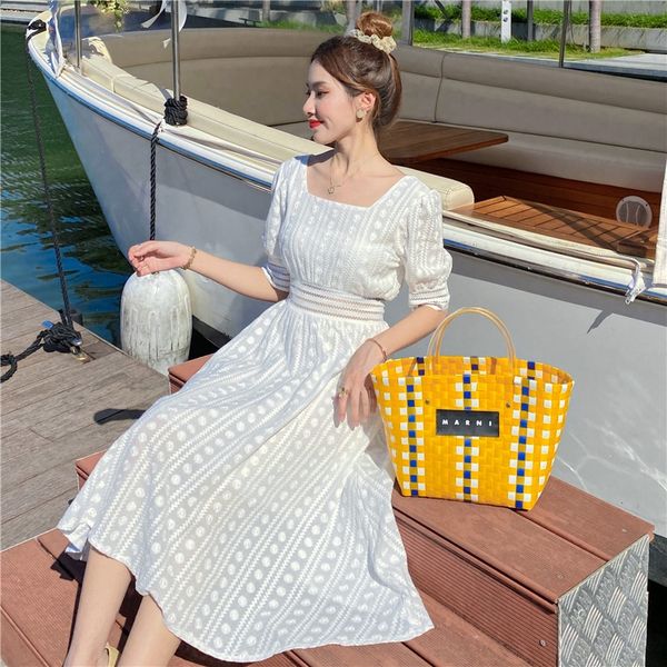 

2020 gentle fairy square collar french minority platycodon grandiflorum girls wear palace dress national dress style, Black;gray