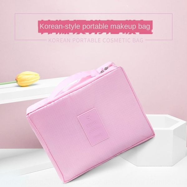 

new wash cosmetic cosmetic korean style square wash travel lady makeup bag waterproof portable makeup bag