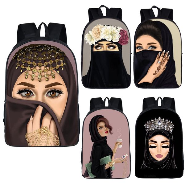 

lady student плечих рюкзаков мусульманских девушки креатив рюкзак подростки cartoon комфортная носимые ранцы детская повседневные сумки на м