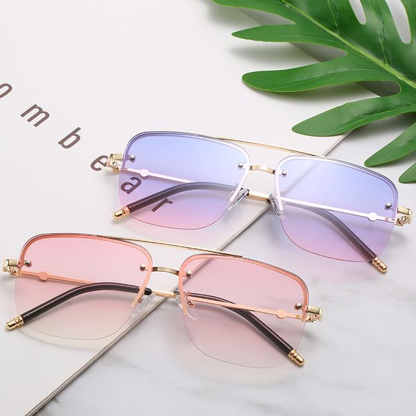

2020 new retro big square sunglasses women brand designer pink sun glasses for ladies alloy quality sunglasses female, White;black