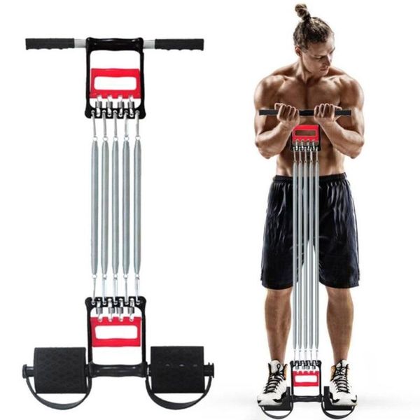 

resistance bands spring chest developer expander men tension puller fitness stainless steel muscles exercise workout equipment