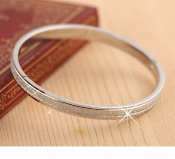 

женщины ювелирные изделия браслеты розового цвета браслеты золотые для женщин мужчин любовь браслеты браслеты размолоть песчанистые матовое, Black