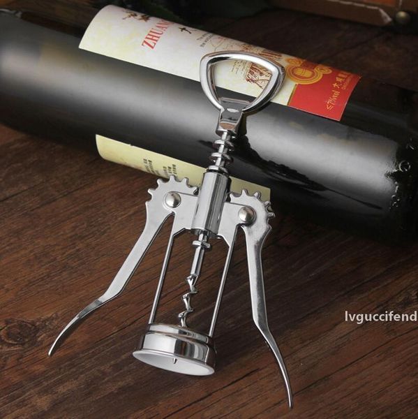 

new red wine kitchen accessory bar tool stainless steel wine bottle opener handle pressure corkscrew lx3618