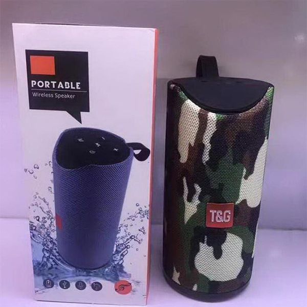 

tg113 bluetooth wireless speakers subwoofers handscall profile stereo bass support tf usb card aux line in hi-fi 1200mah battery ojnpv