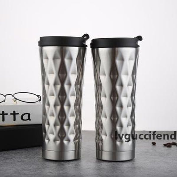 

new arrival creative diamond coffee mug 18 oz/500ml stainless steel vacuum flask milk tea cups custom gift cup in stock