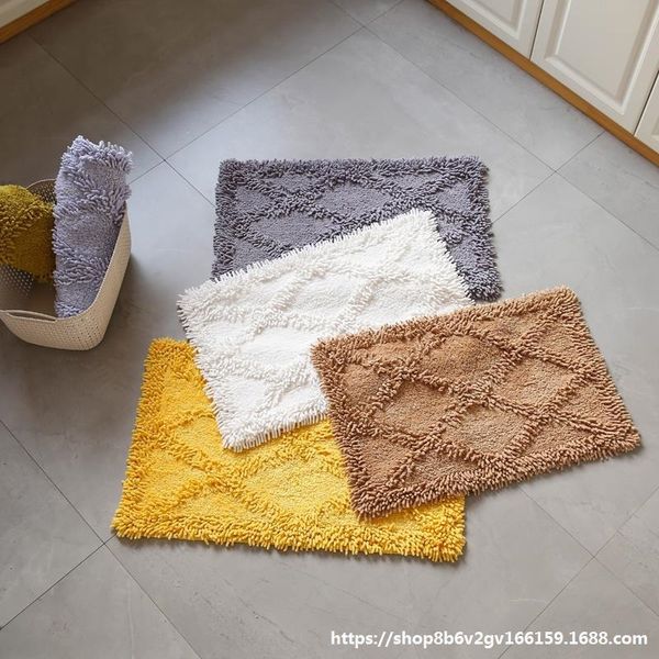

bedroom water-absorbing carpet floor mat carpet cotton non-slip strip into the door kitchen chenille mat floor matwashed cotton