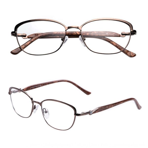 

excellent plate leg stainless steel fashion glasses design men's and women's optical glasses frame, Silver