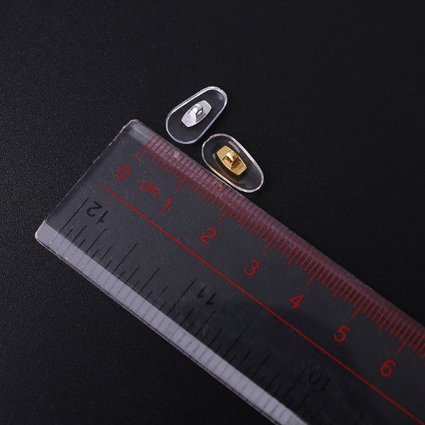 

10 pairs/lot golden pvc glasses anti slip aluminum conductor silver nose pads