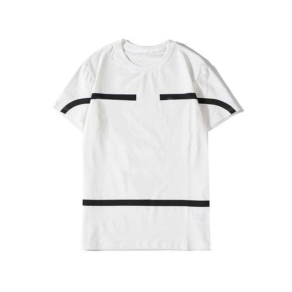 

20ss мужская мода футболки street style black white colors футболка весна лето 2020 casual tees азиатский размер s-2xl, White;black