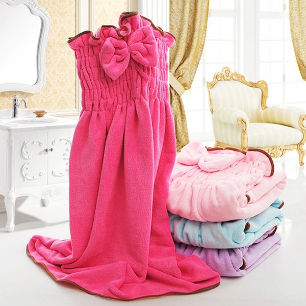 

new ultra-fine fiber butterfly skirt soft water absorbing bra bowknot bath skirt large bath towel for direct sale