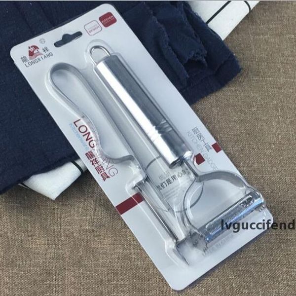 

stainless steel multi-function peeler apple fruit knife two-piece grater kitchen gadget scraping melon planer knife