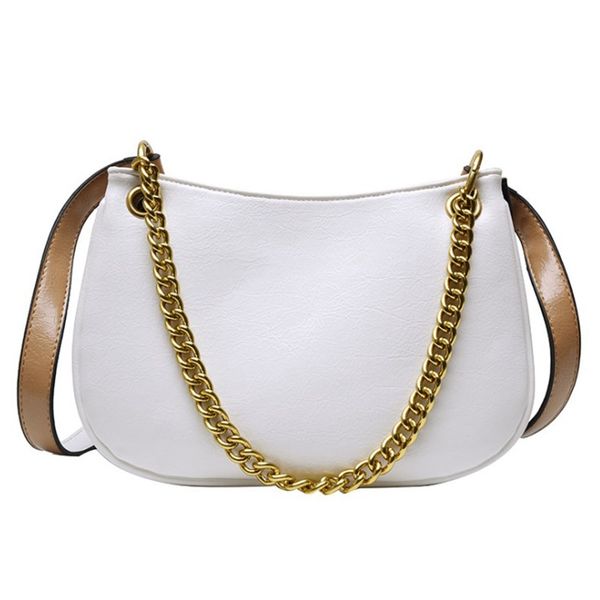 

fggs-leather messenger bag women shoulder bag handbag chain