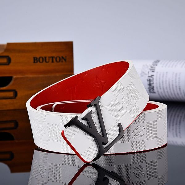 

2020 new luxury belts for mens big buckle belt fashion mens leather belts wholesale #13;lv louis vuitton a00, Black;brown