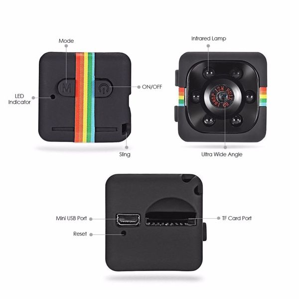 

sq11 mini camera hd 1080p night vision mini camcorder action camera dv video voice recorder micro camera