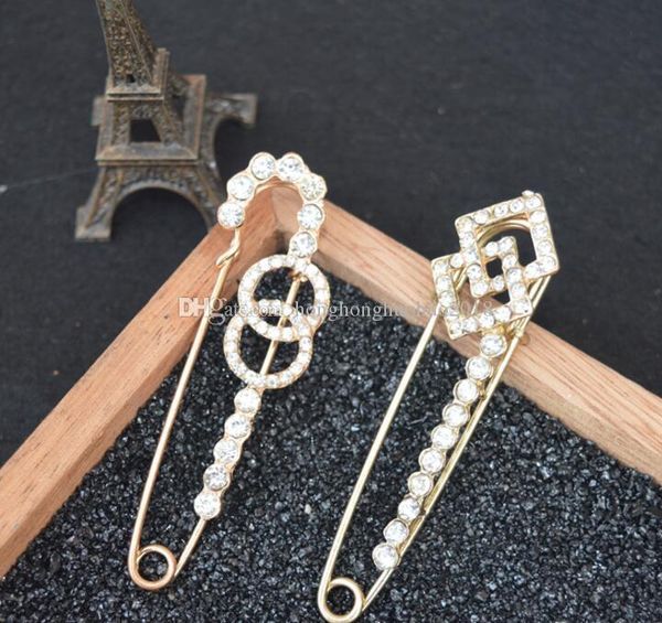 

new lady brooch english corsage high-grade gold brooch diamond collar, Gray