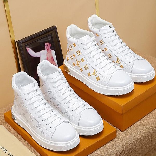 

fast delivery stellar sneaker boot mens shoes vintage scarpe da uomo comfortable outdoor walking shoes high lace -up luxury men shoes, Black