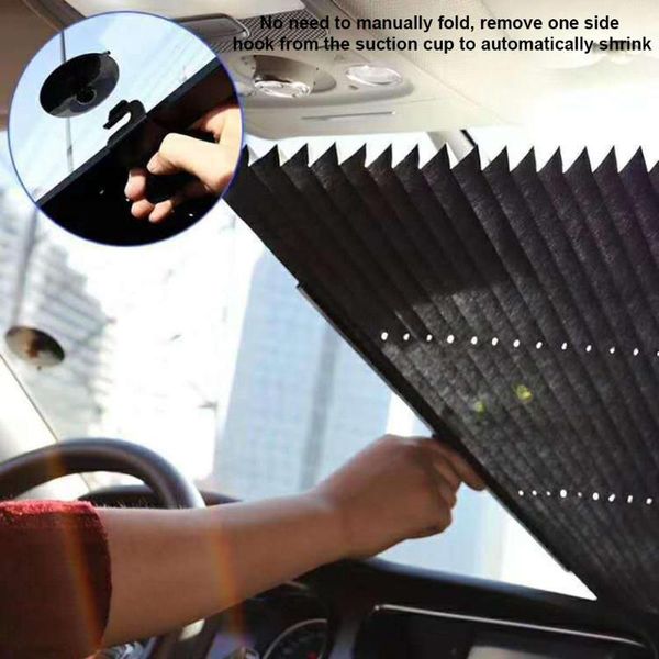 

car sunshade retractable windshield sun shade anti ultraviolet uv ray protection front block auto rear window foldable curtain