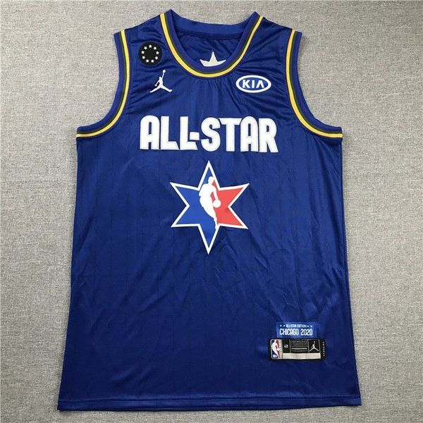 

18 jerseys basketball jerseys sports wears s-xxl vest all star #2 james blue stitched basketball jerseys, Black;white