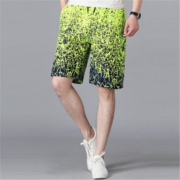 

man personalized printed beach pants fashion trend summer casual shorts elastic waist designer new male casyal slim sports shorts, White;black