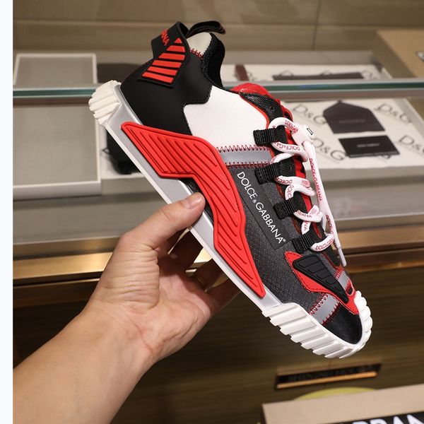 

142 brand designer high-quality men's casual sports shoes, outdoor casual shoes, with original box packaging size 38--45, Black