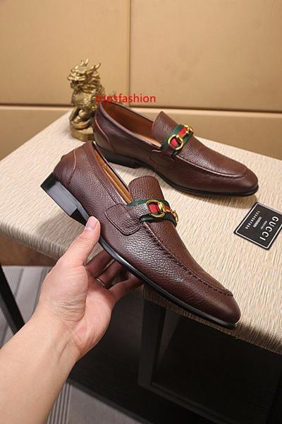 

mens одевают ботинки зашнуровать роскошь дизайнер обувь брога бизнес черной кожи с золотой нитью из натуральной кожи металла, Black;green