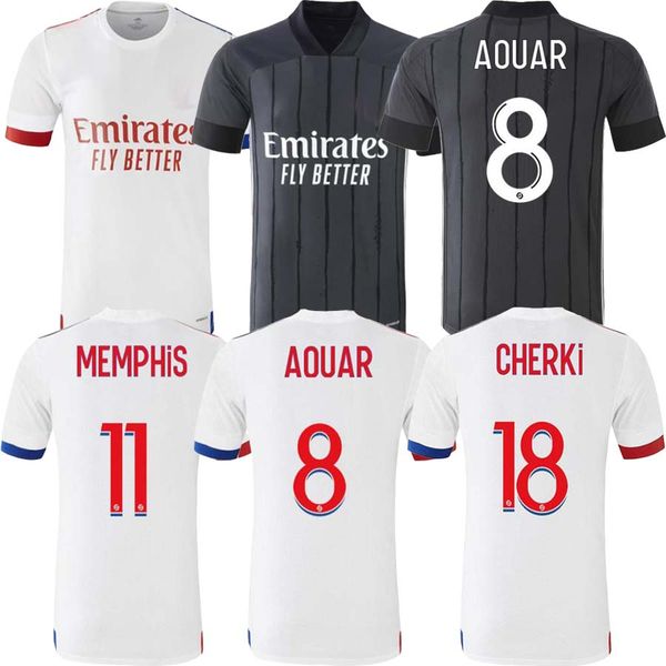 

memphis football league soccer jersey remi garde claude puel alain perrin 20 21 houllier football shirt denbele aouar maillot de foot, Black;yellow