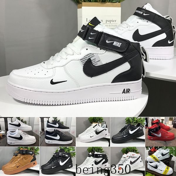 

off new arrival forces mens womens 1 skateboarding shoes one white black fashion casual running sports sneakers n6d-k