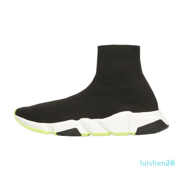 

2019 new designer socks shoesmens women sneakers fashion speed trainer black white blue pink glitter casual shoe runner heavy solel30 l28