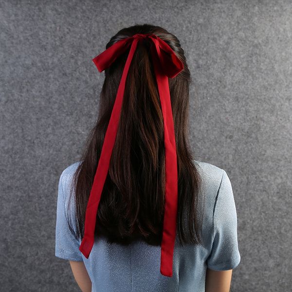 

chinese chiffon fabric band accessories hair band antique headdress han clothing hair tie belt accessories, Slivery;white