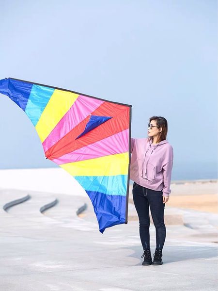 

weifang new rainbow triangle large quantity confine children's weifang new kite rainbow kite kite