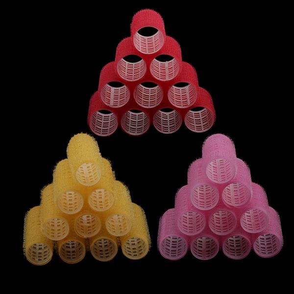 

30piece self grip hair rollers curling curls waves cling stick styling tools