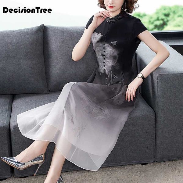 

2020 chinese dress short sleeve qipao long dresses dress chinese traditional gown women satin cheongsam qipao, Red