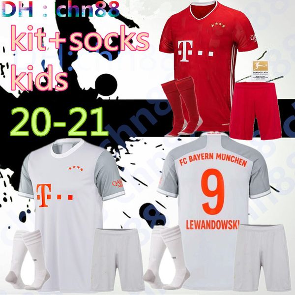 

20 21 21 бавария мюнхен kity kit + носки футбол джерси 2020 2021 muller robben lewandowski vidal alaba ribery kimmich футбольная униформа ру, Black