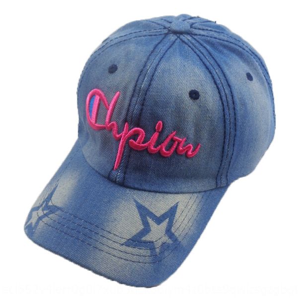 

new embroidery sun hat men' embroidered baseball and women' korean denim baseball cap season fashion outdoor cap casual, Blue;gray