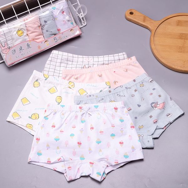 

girls korean style underwear underwear shortspants and shorts 5 pieces cotton cotton boxer baby boxer shorts pants, Camo