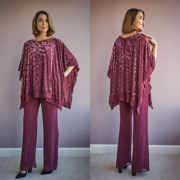 

jasmine burgundy 2021 mother of the bride pant suits two pieces long lace jumpsuits prom gowns plus size wedding guest dress, Black;red