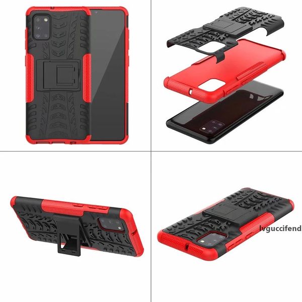 

hybrid dazzle case for samsung galaxy a70e m31 a41 a11 a51 5g a71 5g a31 rugged shockproof armor hard pc tpu anti-skid defender tire covers