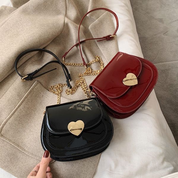 

bags for women brand original design retro saddle bag fashion chain lock messenger bag