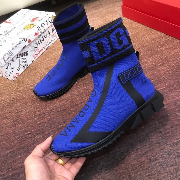 

new4 luxury casual shoes fashion wild sports socks shoes outdoor comfortable breathable men and women shoes original box packaging, Black