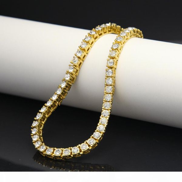 

fashion hiphop women men bling iced out 1 row rhinestone bracelets gold silver plated rhinestones chains, Golden;silver