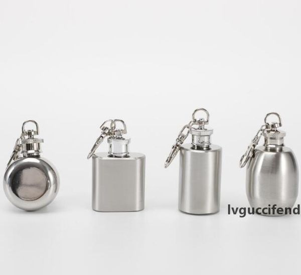 

wholesale portable small wine pot 304 stainless steel wine pot 1 oz white wine bottle with key ring