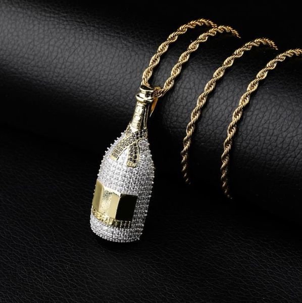 

hiphop with zircon decanter pendant style creative hiphop necklace