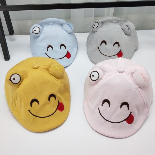 

children's summer tide beret beret berethat beretbaby boyscap cartoon cute infant british style hat 1-3 years old, Yellow