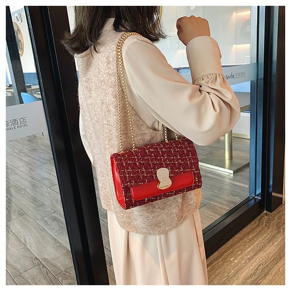 

small patchwork chain pu leather small chain crossbody shoulder bags for women 2020 new vintage handbags ladies messenger bag female purse